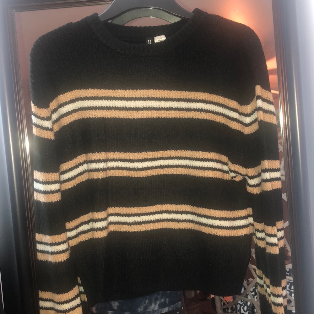 Rib knit sweater